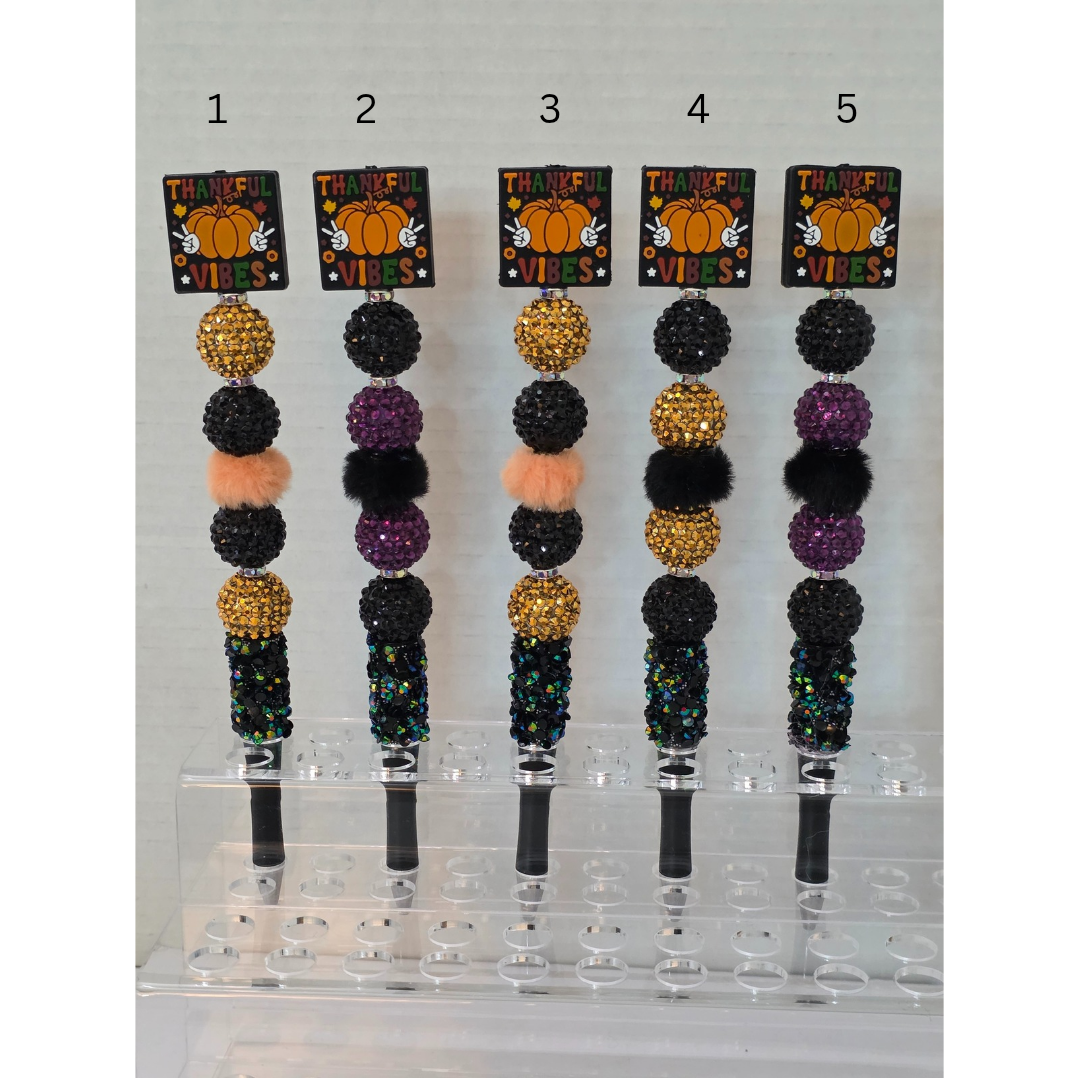 Thankful Inspirational Beaded Pen