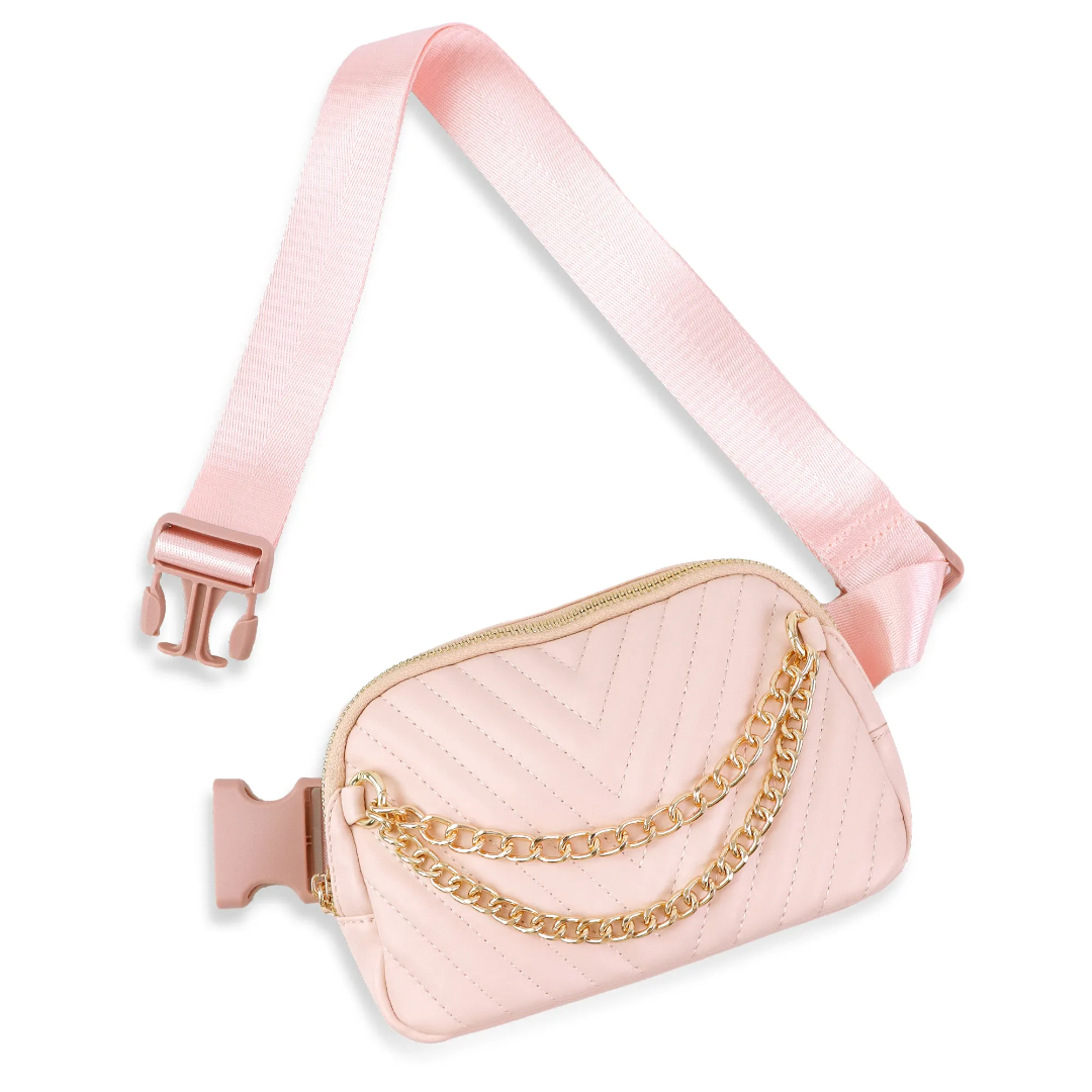 Leather Fanny Pack Mini Adjustable Strap Handbag