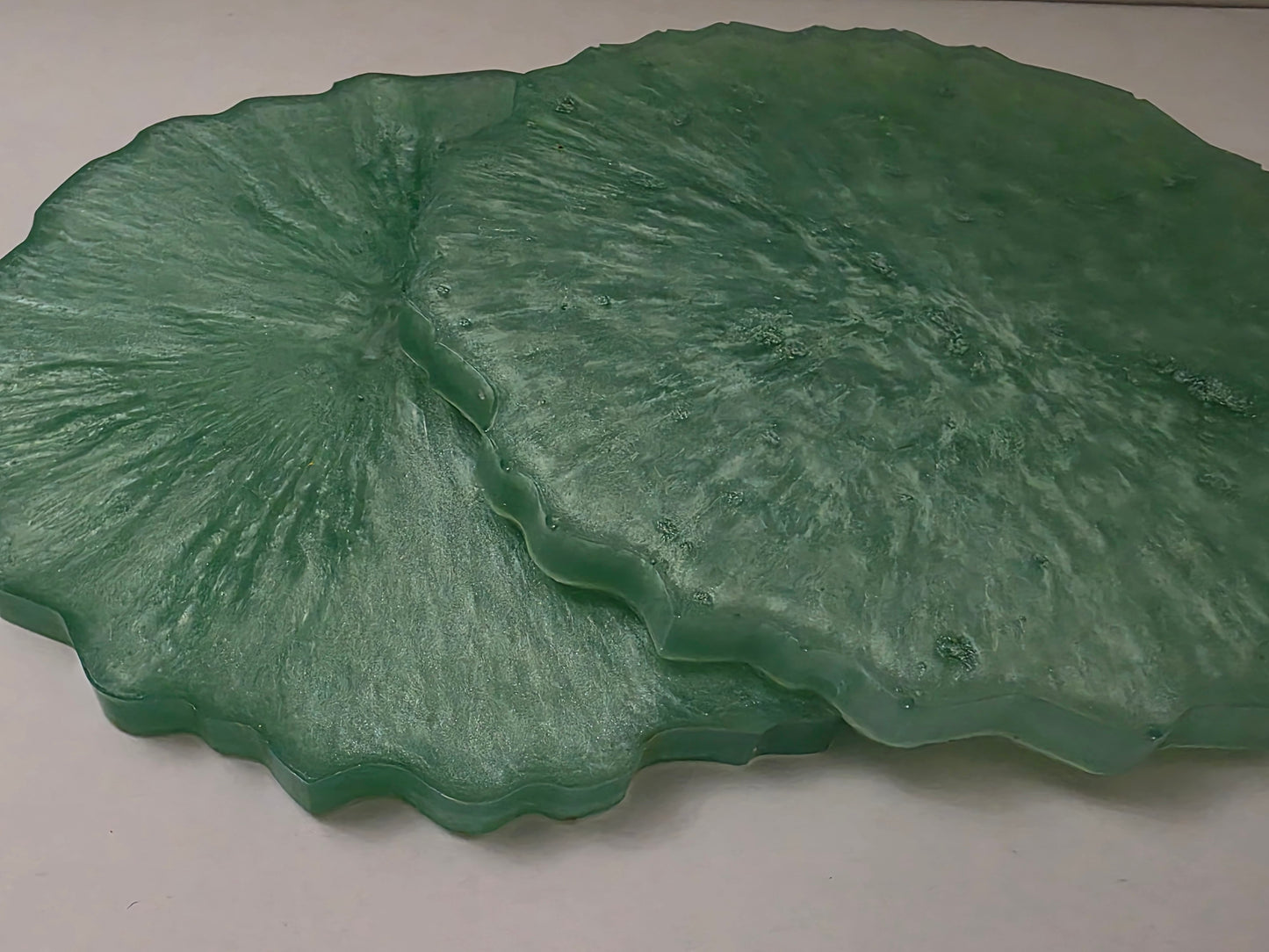 Irregular-Shaped Mint Green Coaster