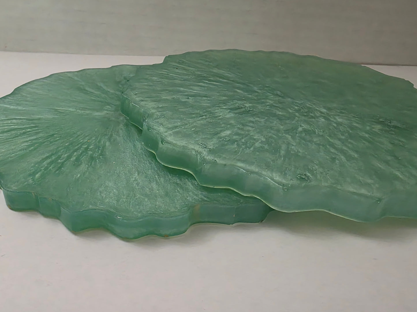 Irregular-Shaped Mint Green Coaster