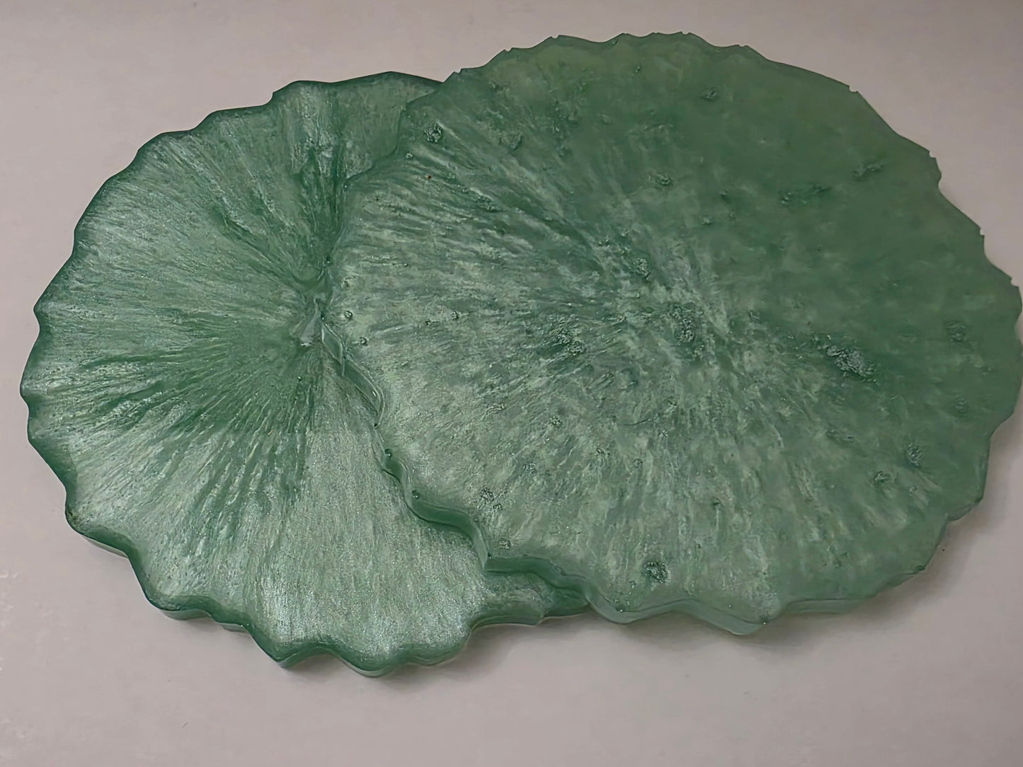 Irregular-Shaped Mint Green Coaster