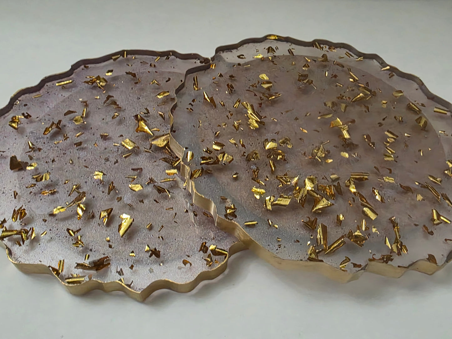 Irregular-Shaped Light Purple Coaster