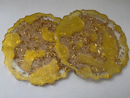 Irregular-Shaped Yellow Coaster