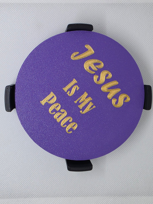 Jesus Is My Peace Coaster Set w/ Holder