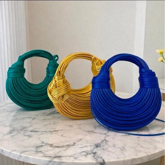 Leather Knot Handbag