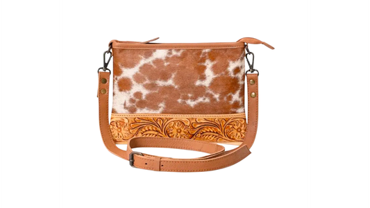 Cowhide Leather Shoulder Crossbody Handbag