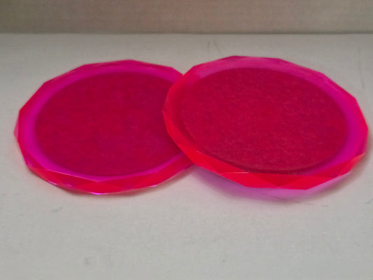 Rhombus-shaped Barbie Pink Coaster